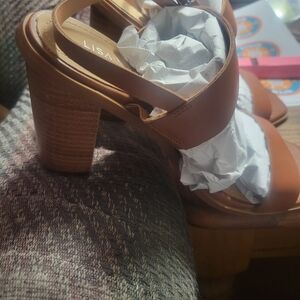 Brown Women's Heeled Sandals